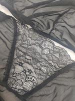 Conjunto de falda y tanga sexy para mujer, estilo europeo y americano, con tiras de encaje y diseño sin espalda. - details 16