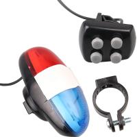 Timbre de Bicicleta con Sirena Electrónica de 4 Tons Luz de Coche Policial con 6 LED para Niños - details 1