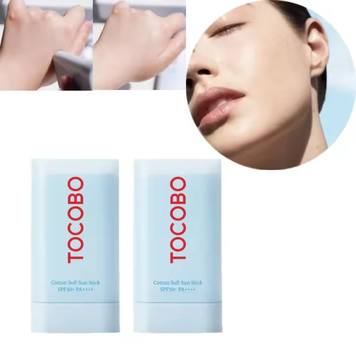 Protector solar facial coreano, barra solar para piel suave y sedosa, textura acuosa, protección UV, hidratación no grasa - 1
