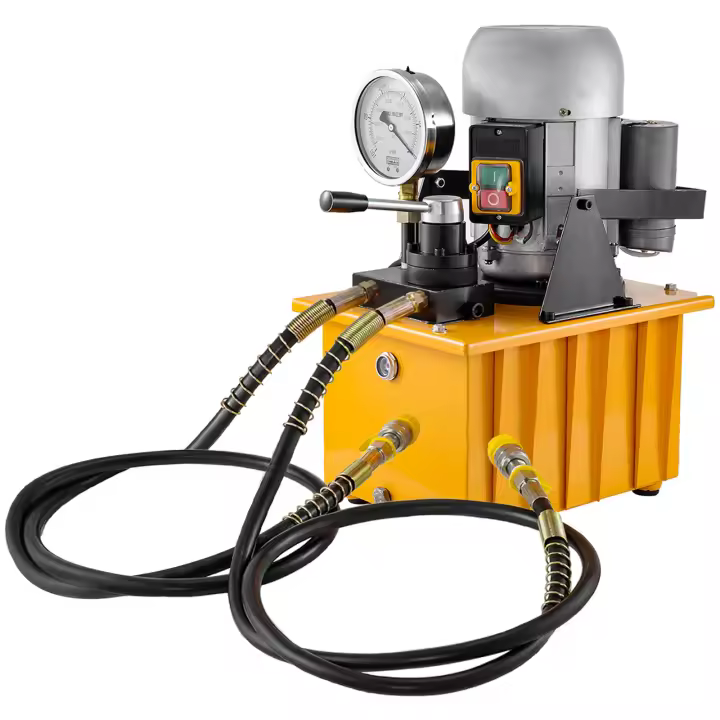 SucceBuy Bomba hidráulica eléctrica 750W Doble efecto 10152 PSI Alta velocidad 8L Capacidad de aceite Válvula manual - 1