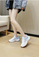 Zapatillas de deporte para mujer Suela gruesa Zapatillas de correr ligeras Flyknit transpirables de moda - details 7