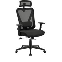 Silla de Oficina Silla de Trabajo con Reposabrazo Silla Ajustable Silla Ergonómica Silla Negra Altura Ajustable Malla MAX Carga 136 KG Silla de Despacho Estudio - details 12