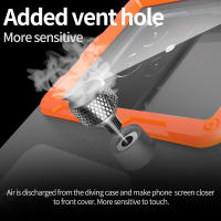 Funda subacuática de buceo profesional para iPhone 14, 13, 15, 16 Pro Max, S25 Ultra, S24 FE, 50 pies/15m - details 10