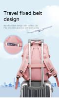 Mochila de viaje para mujer, deportes al aire libre impermeable, bolsa para portátil, mochila de transporte, multifuncional, viajes de negocios, clasificación en húmedo y seco, mochila escolar de gran capacidad - details 12