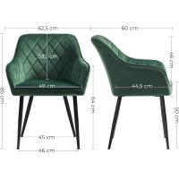 Silla de Comedor Verde Tamaño Único Ottomanas de Muebles y Organización - details 2