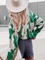 Nuevo Camisa estampada de manga larga Top informal suelto - details 3