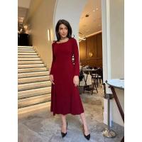 Vestido de punto elegante para mujer con cuello cuadrado, estilo, elegante y curvilíneo, perfecto para la fiesta de bailarina - details 8