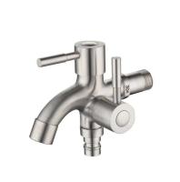 Grifo de aleación cepillada, grifo de agua multifunción, doble salida, para lavadora - details 5