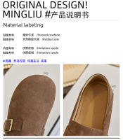 Nuevos zapatos blancos de cuero, nuevos zapatos individuales de suela plana, zapatos casuales versátiles, zapatos de mujer de temperamento retro para niños - details 4