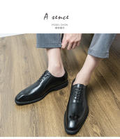 Vestido de cuero Oxford con cordones para hombre, Zapatos de negocios, color sólido, gran tamaño - details 17