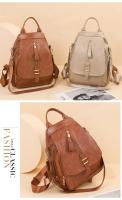 Mochila De Estilo Vintage para mujer, morral de piel sintética suave, informal, a la moda - details 11
