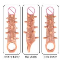 Leten Extender tooys Hombre Vibrador Juguetes sexuales 18 Anillo de erección Hombres Funda de condón especial para hombres para - details 16