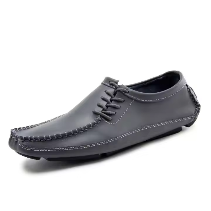Mokasin de alta calidad y de moda, cómodo cuero para conducir, casual + zapatos para hombres - 1