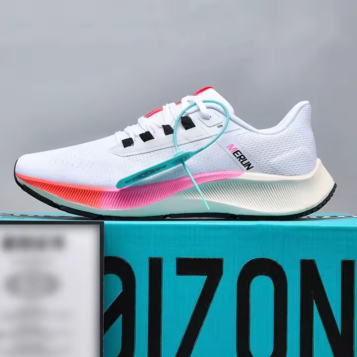 Zapatos de moda primavera nueva luna aterrizaje zapatillas para correr transpirable absorción de golpes zapatos de los hombres zapatillas de malla - 1