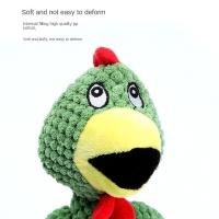 Juguete de peluche masticable con forma de gallo para mascotas, resistente a las mordeduras, creativo, juguete con sonido para apretar, divertido, alivia el aburrimiento, juguete para masticar para perros - details 1