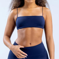 Nuevo sujetador de tiras de tacto suave sin costuras de LICRA para mujer, ropa interior deportiva transpirable elástica para Fitness, ropa interior deportiva de ocio - details 9