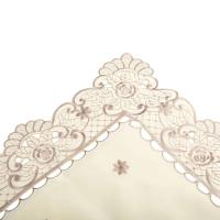 ENCE Mantel rectangular, ovalado, cuadrado, blanco de alta calidad, decoración floral para restaurante, 1 pieza - details 12