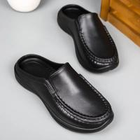 Zapatos De Chef Para Hombre, Zapatillas De Negocios, Cubierta Impermeable Para El Dedo Del Pie, Zapatillas Diarias De Talla Grande 39-46, Mocasines, Zapatos De Cocina A Prueba De Aceite - details 16