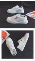 Aumento de altura zapatos pequeños blancos mujeres moda estudiante primavera 2023 nueva plataforma muffin zapatos mujeres calle - details 16