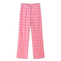 BUNO-2025 Invierno Nueva Moda Mujer Elegante Casual Chaqueta de Algodón a Cuadros Pantalones Tres Estilo Europeo Americano - details 4