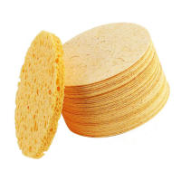 Spa de esponjas comprimidas naturales, esponja facial de forma redonda para eliminar la piel muerta - details 4