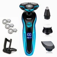 Afeitadora eléctrica lavable y recargable para hombres, máquina de afeitar eléctrica, cortadora de pelo, corte, afeitado, recortadora de barba, uso Dual en seco y húmedo - details 12