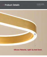 TOMAXIN-Luz LED colgante para comedor, sala de estar, dormitorio, lámpara de araña ovalada, 100CM - details 11