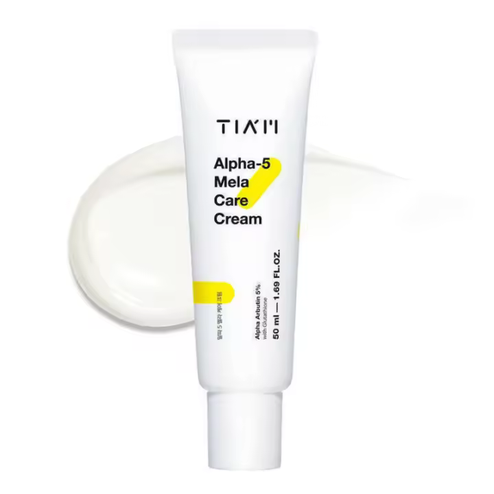 Crema TIAM Alpha-5 Mela, 1.69 fl oz, crema 5% Alpha Arbutina con glutatión y niacinamida, cuidado de la piel coreano - 1