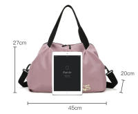 Bolsa de Fitness para Mujer Bolsa de Yoga para Gimnasio Tote Gran Capacidad Bolsa de Hombro Único Bolsa de Deporte Casual para Viajes y Natación Resistente al Agua Material de Nylon - details 0