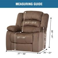 Fundas de terciopelo para silla reclinable, gruesas y elásticas, con bolsillo lateral, lavables, Protector de sofá para chico Perezoso - details 6