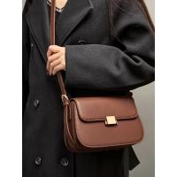 Bolso de mano de piel auténtica para mujer - Bolso bandolera/hombro convertible con correa ajustable, espacioso cierre de cierre de estilo europeo-americano, disponible en beige/negro/marrón - Regalo perfecto para el día de San Valentín y el día de la mad - details 2