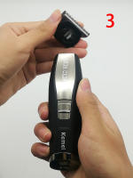 Kemei-Afeitadora eléctrica 2 en 1 para hombre, recortadora de barba y pelo de cabeza baldeada de 0mm, maquinilla de afeitar recíproca, máquina de afeitar con acabado - details 14
