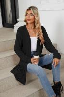 Cardigan de Punto Abierto Casual Abrigo Medio Estilo Y2K para Mujer Moda Callejera Elegante - details 18