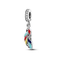 Encantos de Mariposa de Plata Esterlina S925 100% Real para Mujeres Regalo de Cumpleaños Joyería Fina con Pulsera Original de 3mm y Bangle de Metal Material Principal ZIRCON - details 0
