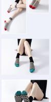 Calcetines de Yoga para mujer, calcetines informales de algodón rayado para entrenamiento interior, calcetines deportivos de baile, calcetines profesionales antideslizantes de silicona para gimnasio y Pilates - details 10