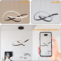 Lampara Colgante Lámpara Comedor Moderna Lampara Colgante Dimmable Altura Ajustable Lámpara Colgante Lampara de Techo Lamparas Techo Colgantes para Comedor Cocina Dormitorio Salon (Blanco 70cm) - details 15