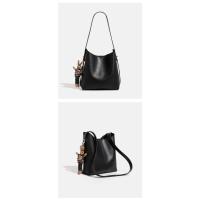 Bolso de cubo de cuero suave para mujer, nicho de sentido Premium, nuevo temperamento, bolso de mensajero simple de gran capacidad - details 9