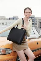 Bolsos de Mano para Mujer, bolsos simples de cuero de PU with ASA superior, bolsos de Buma para la escuela y el trabajo - details 1