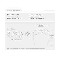 Gafas de Sol de Aleación de Pilot UV400 con Polarización Marco Completo con Estilo Retro Lujo para Mujeres Gafas de Parrasnis de Primavera/Verano - details 2