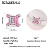 Dijes CláSicos Originales, Plata De Ley 100%, Con Las 12 Constelaciones De Aries Y Piscis, Aptos Para Pulseras De 3 Mm, JoyeríA Artesanal Para Mujer, Regalo De Fiesta De CumpleañOs - details 12
