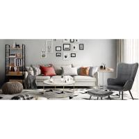 Tocador de Maquillaje con Espejo y 10 Bombillas LED, Mesa de Maquillaje Moderno con 2 Cajones y 4 Estantes para Dormitorio, 90x45x136cm, Madera y Metal, Blanco+Dorado, MB6077ws - details 9