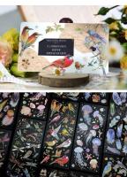 3 hojas de adhesivo decorativo de plumas de pájaros Dragoy, conjunto de pegatinas para álbum de recortes, diario, cuaderno, planificador - details 8