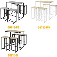 OGT15-WN Conjunto Mesa Alta de Bar y 4 Taburetes Muebles Bar Comedor ES (OGT15-WN) - details 15