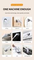 Dispositivo de limpieza giratorio eléctrico inalámbrico 6 en 1 para ducha, cocina y baño - details 8