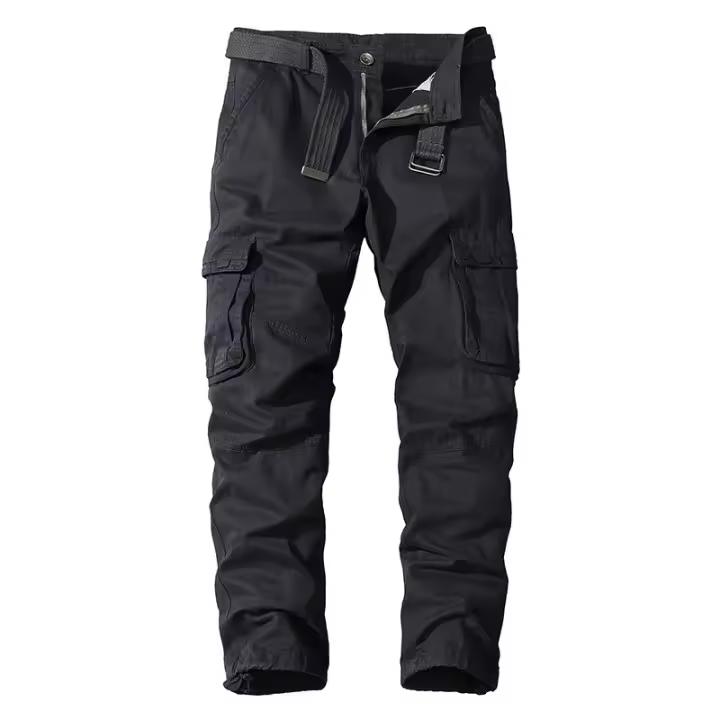 Pantalones cargo con múltiples bolsillos para hombre, monos a la moda, Otoño e Invierno - 1