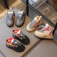 Zapatos informales antideslizantes de estilo coreano para niños y niñas, zapatillas tobilleras versátiles y a la moda, fondo suave, novedad de invierno, 2024 - details 1