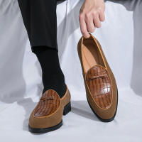 Mocasines de piel sintética para hombre, zapatos informales de cuero sintético, a la moda, para negocios, bodas y fiestas - details 9