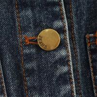 Chaleco Corto de Denim sin Mangas y espalda descubierta Top de Verano para Mujeres con Decoración de Bolsillo - details 5
