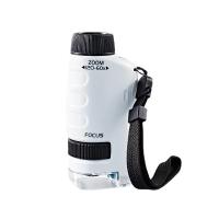 Microscopio de bolsillo Kit de juguetes científicos para niños 60-120x Mini microscopio de mano educativo con luces LED Juguetes para niños al aire libre - details 1