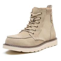 Nuevas botas formales de cuero genuino de alta calidad con hebilla de logotipo, correa de vaca real, zapatos clásicos Oxford para exteriores, senderismo para hombres - details 1